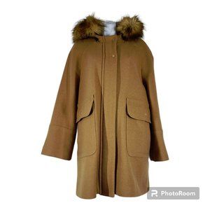 NWOT💃🏼 Zara Wool-blend Hooded Top Coat